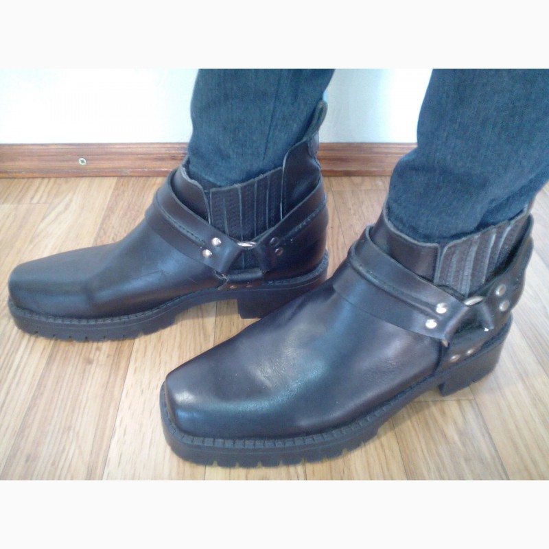 Фото 5. Крепкие ковбойские мужские ботинки, кожа, демисезонные, новые. Безопасная покупка