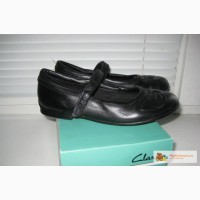 Туфли Clarks 35-36 размер по стельке 23 см. Кожаные.