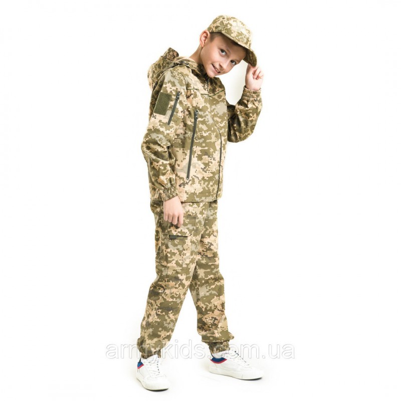 Фото 2. Детский камуфляж костюм для мальчиков Скаут цвет Пиксель