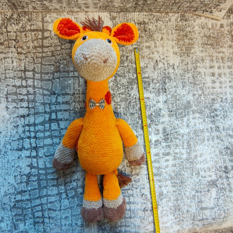 Фото 5. Жирафа великий вязана іграшка плюшевий ручна робота