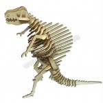 Динозавр Спинозавр 3д пазлы-конструктор из дерева на пластинах лазерная резка