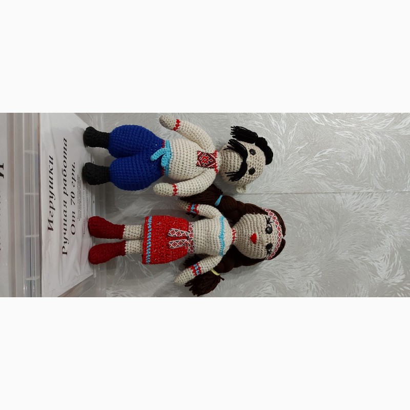 Фото 8. Украинская кукла - пара в национальном костюме. связанные крючком. возможен заказ