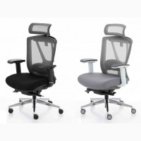 Удобное компьютерное кресло Ergo Chair 2 серого цвета