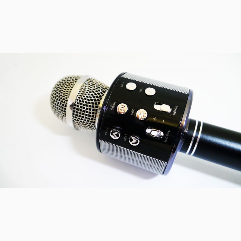 Фото 5. Беспроводной стерео микрофон с динамиком и блютуз Караоке Wester WS-858, Золотой