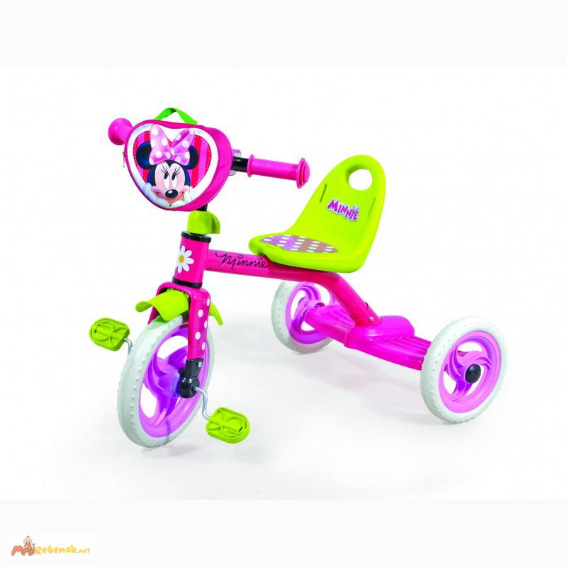 Фото 2. Детский трехколесный велосипед Disney Minnie Mouse