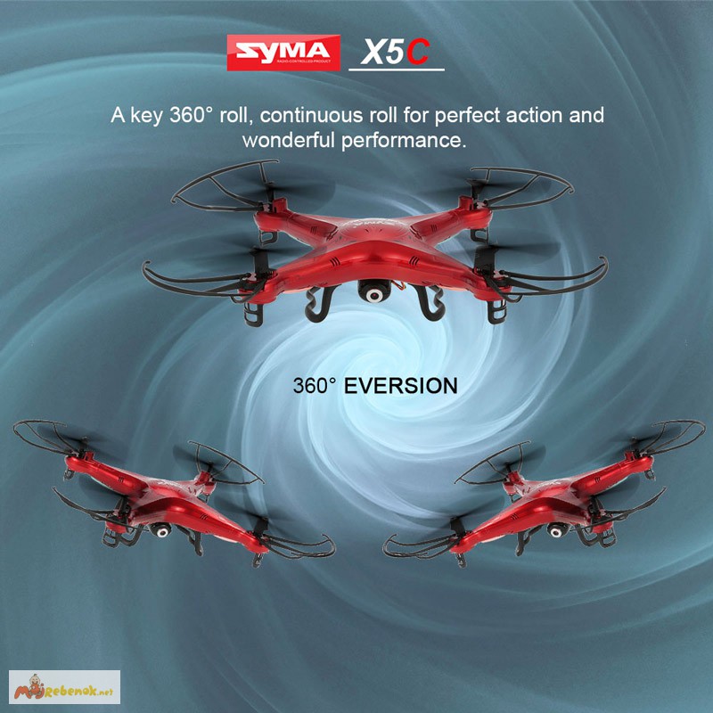 Фото 3. Квадрокоптер Эксклюзив - Syma X5C-1 upgraded version в красном цвете