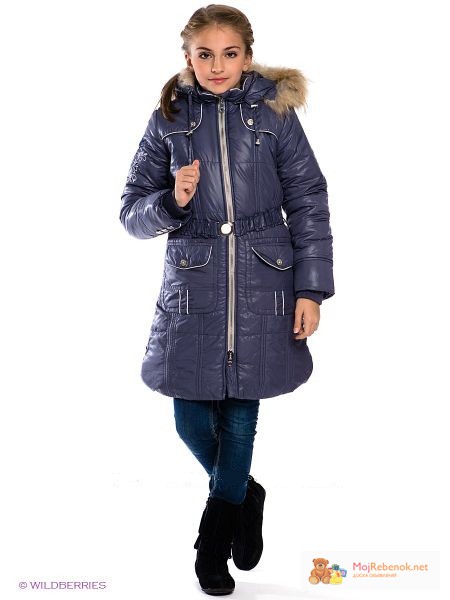 Фото 2. Baby Line Z21 пальто на флисе темно-синее размер 128 до 158