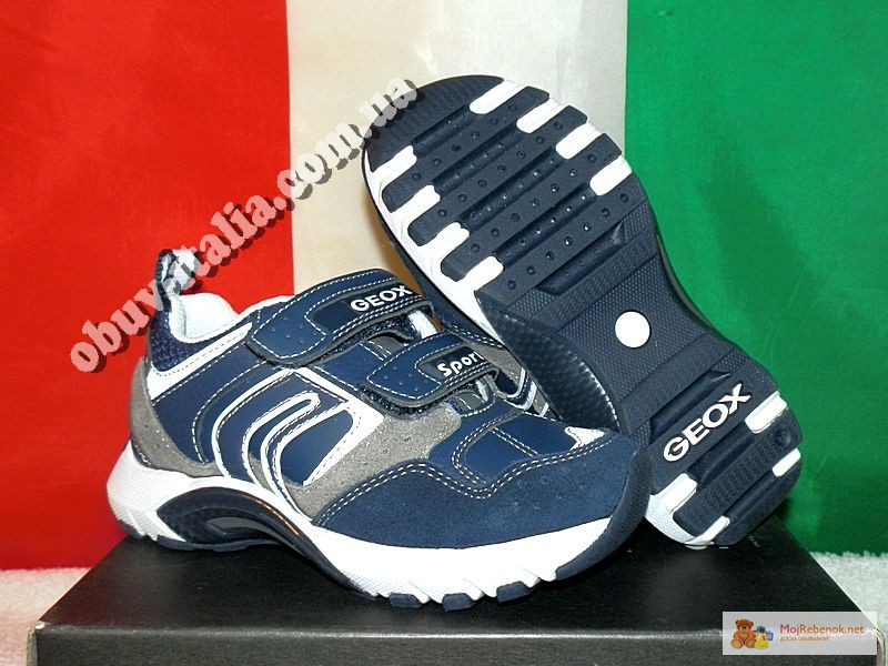 Кроссовки детские кожаные фирмы GEOX оригинал из Италии
