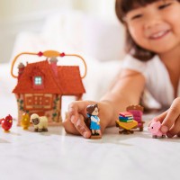 Мини набор дисней аниматор кукла Белль в детстве с домиком