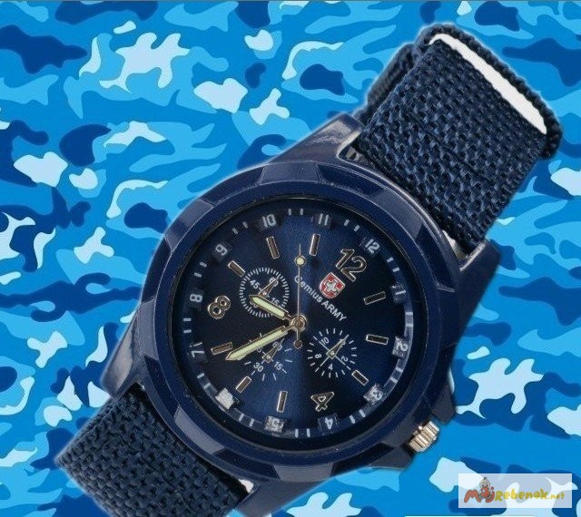 Фото 8. Наручные армейские часы Gemius Army, цвет синий