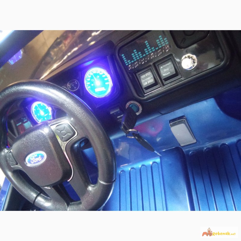Фото 5. Детский электромобиль FORD RANGER F-150 синий авто покраска