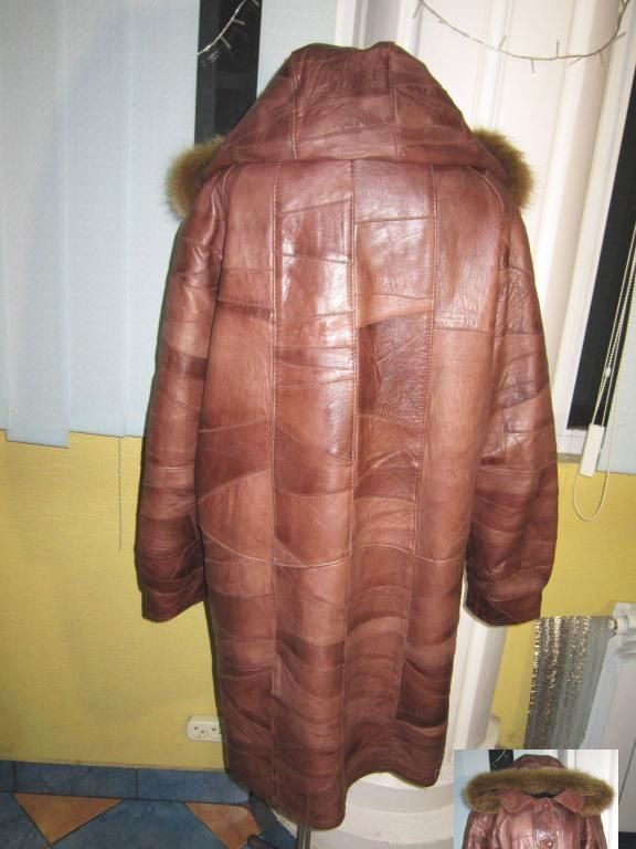 Фото 3. Стильная женская кожаная куртка с капюшоном. Германия. Лот 57
