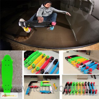 Скейтборд Пенни (Penny Board) со светящимися колесами: 5 цветов в ассортименте