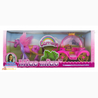 Игровой набор для девочки Карета с лошадью Miao Miao