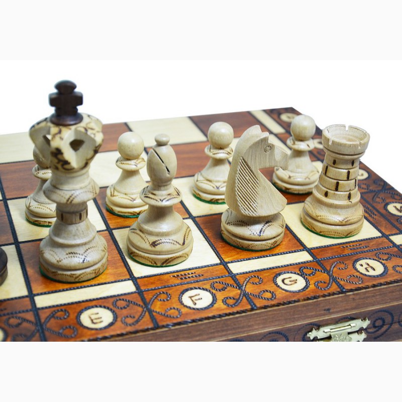 Фото 2. Деревянные польские шахматы опт Амбассадор арт. 2000