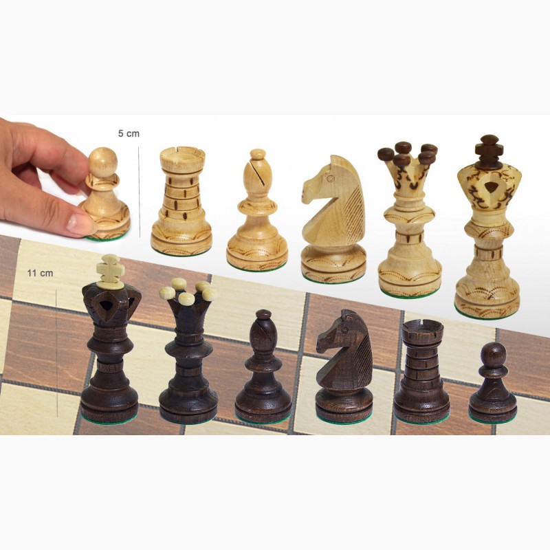 Фото 4. Деревянные польские шахматы опт Амбассадор арт. 2000