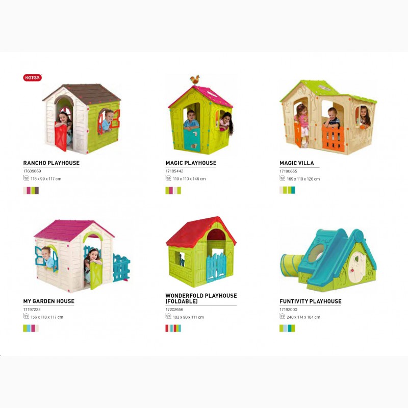 Фото 12. Детские пластиковые игровые домики Allibert, Keter Нидерланды для дома и саду