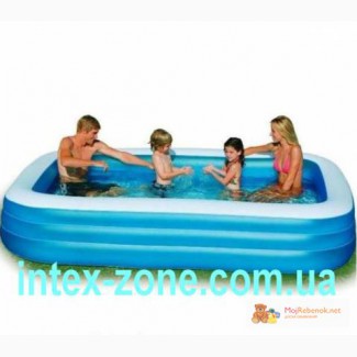Очень удобный прямоугольный бассейн 58484 Intex