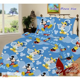 Продается комплект постельного белья Mickey Mouse blue