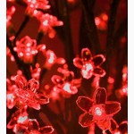 Светодиодное дерево Цветущая Сакура 45 см красный, новогодний подарок