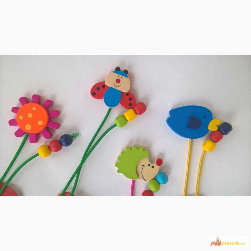 Фото 2. Хорошенькие закладки с деревянными игрушками от Bino