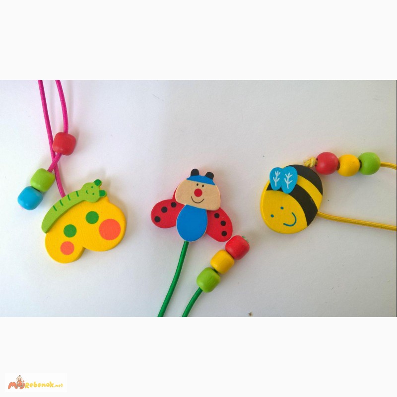 Фото 3. Хорошенькие закладки с деревянными игрушками от Bino