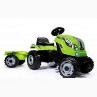 Детский педальный трактор c прицепом Smoby Farmer XL 710111