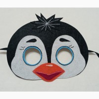 Карнавальные маски и наголовники пингвинов