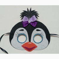 Карнавальные маски и наголовники пингвинов