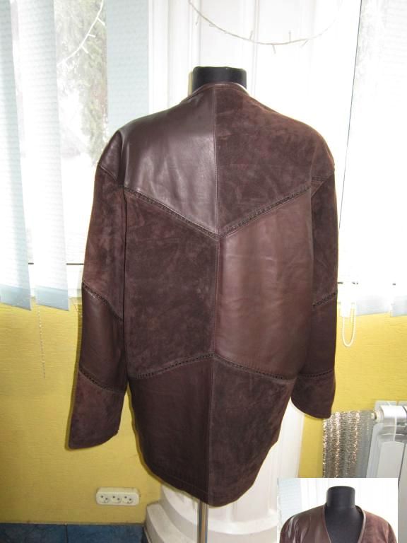 Фото 2. Большая оригинальная женская кожаная куртка-накидка SPORT. Лот 83