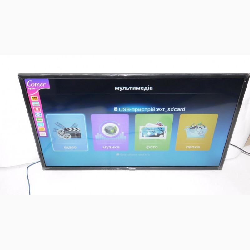 Фото 8. LCD LED Телевизор Comer 32 Smart TV, WiFi, 1Gb Ram, 4Gb Rom, T2, USB/SD, HDMI, VGA