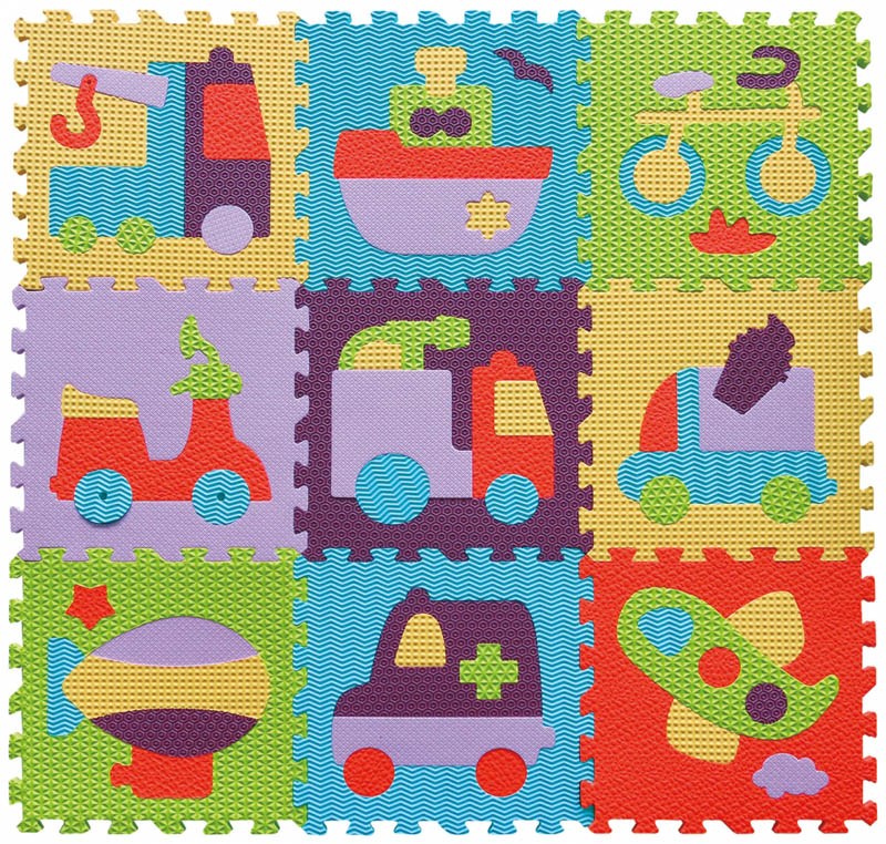 Детский игровой коврик-пазл Быстрый транспорт gb-m129v2 Baby Great