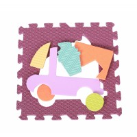 Детский коврик-пазл Быстрый транспорт с бортиком gb-m129v2e Baby Great