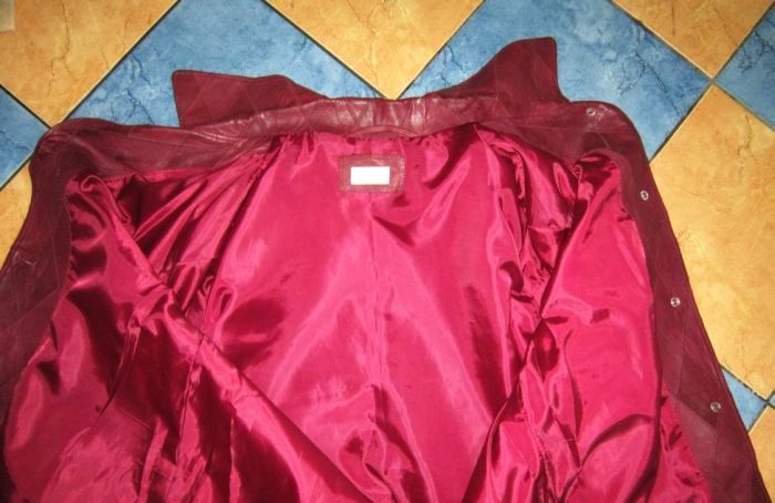 Фото 5. Большая стильная женская кожаная куртка ELEGANCE. Лот 239