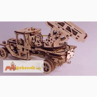 Механический-Деревянный 3D Конструктор - Пожарная машина