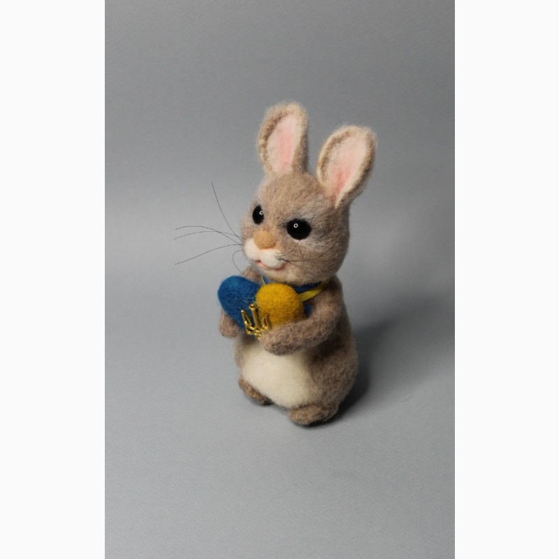 Фото 2. Заяц валяна іграшка хендмєйд інтерєрная зайка игрушка ручной работи подарок сувенир кролик