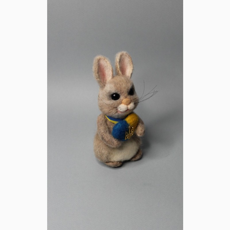 Фото 3. Заяц валяна іграшка хендмєйд інтерєрная зайка игрушка ручной работи подарок сувенир кролик