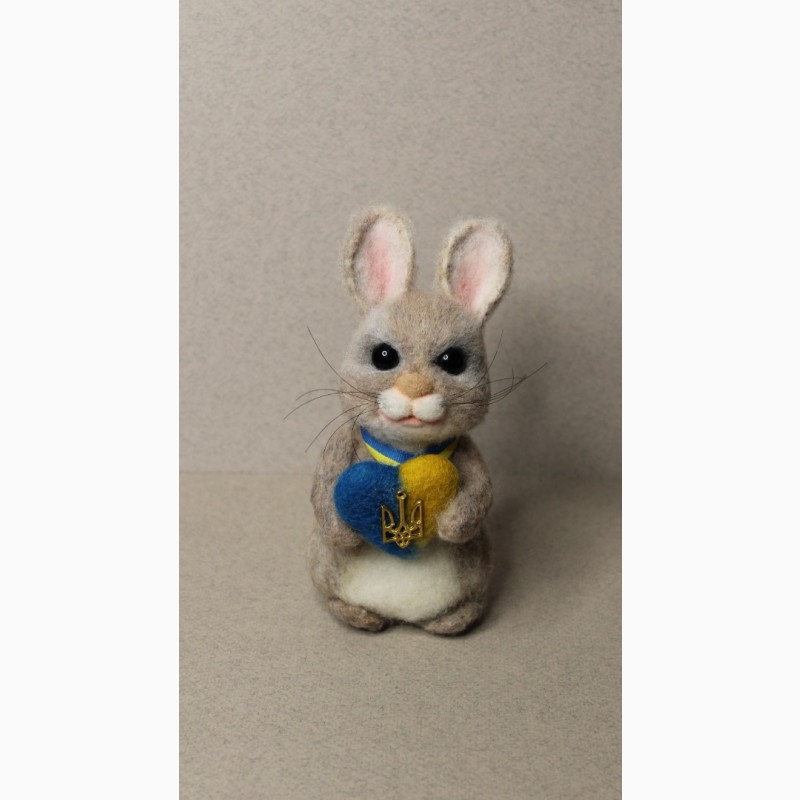Фото 4. Заяц валяна іграшка хендмєйд інтерєрная зайка игрушка ручной работи подарок сувенир кролик
