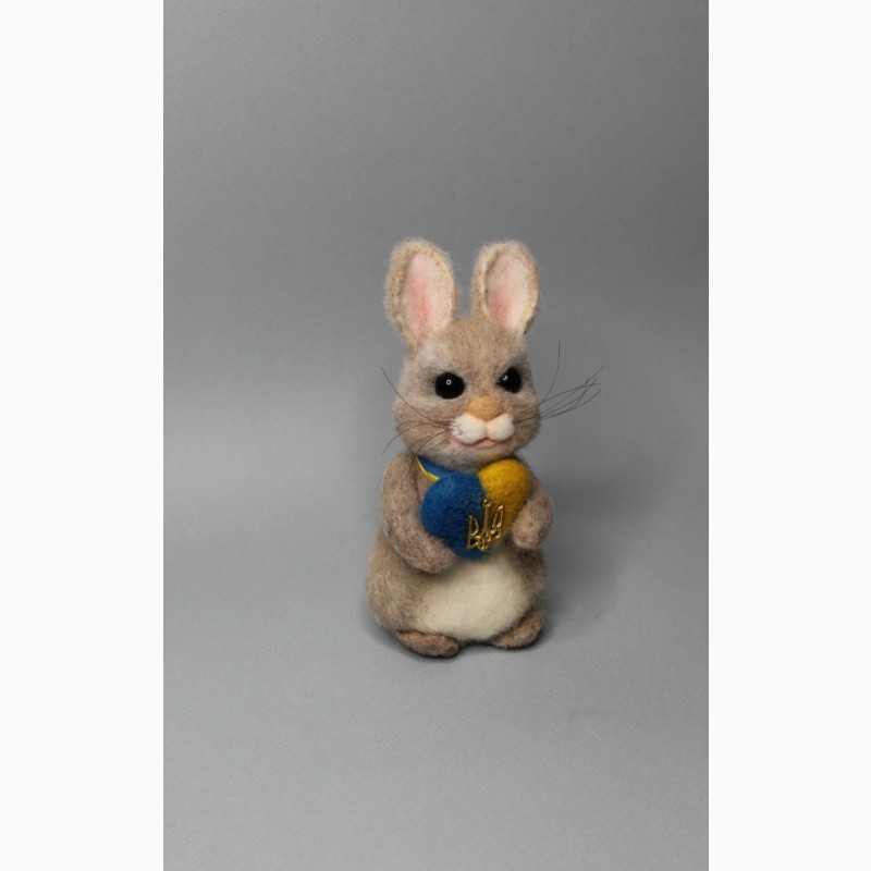 Фото 5. Заяц валяна іграшка хендмєйд інтерєрная зайка игрушка ручной работи подарок сувенир кролик