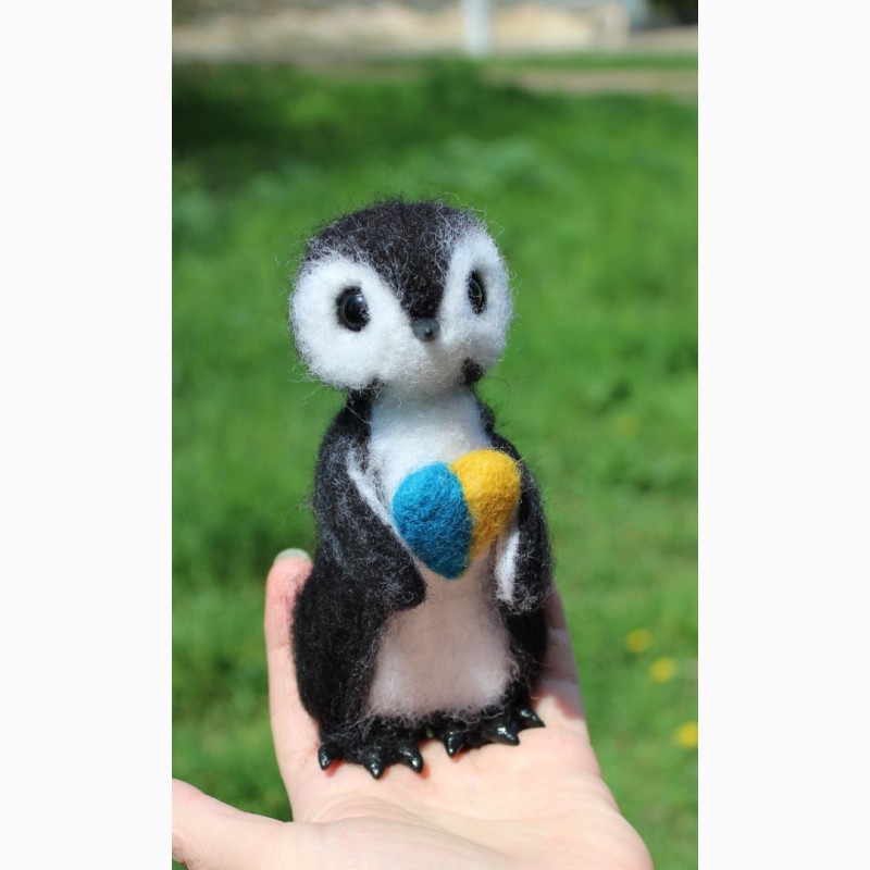 Фото 5. Пингвин игрушка хендмєйд валяная из шерсти интерьерная ручной работы пінгвін валяна птах