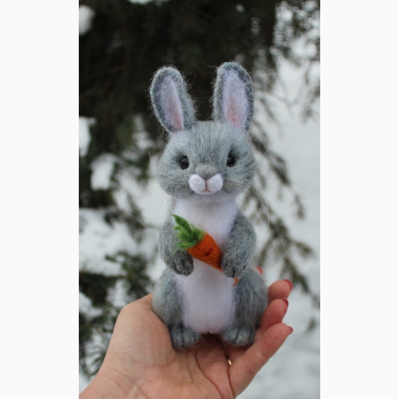 Фото 8. Заяц валяна іграшка зайчик интерєрний зайка хендмєйд авторська ручної роботи кролик