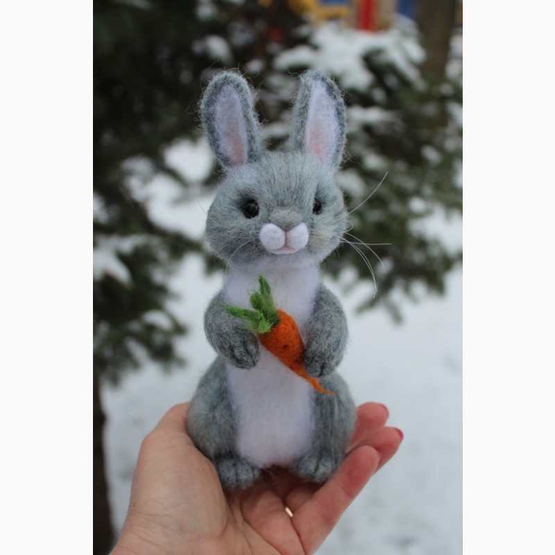 Фото 9. Заяц валяна іграшка зайчик интерєрний зайка хендмєйд авторська ручної роботи кролик