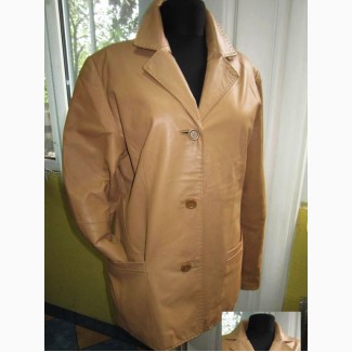 Оригинальная женская кожаная куртка-пиджак. Лот 245