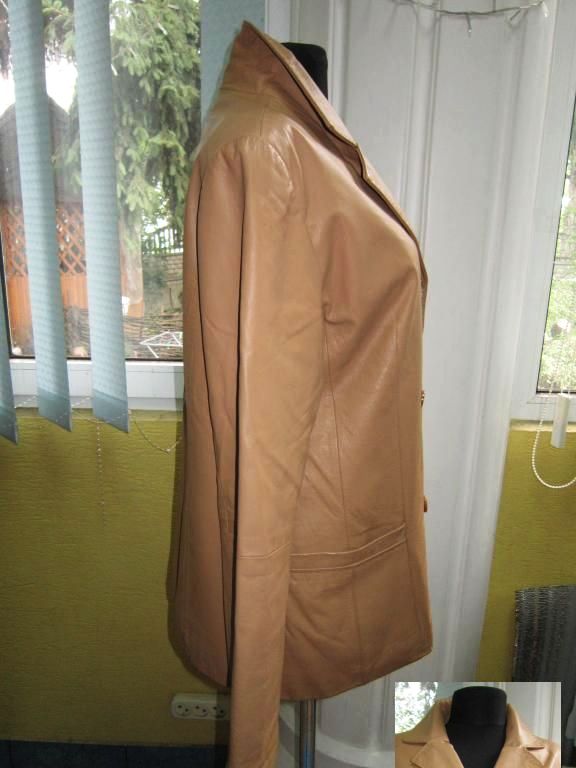 Фото 6. Оригинальная женская кожаная куртка-пиджак. Лот 245