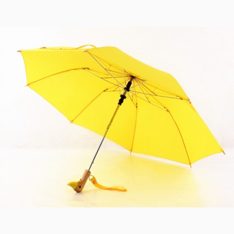 Фото 2. Зонт с деревянной ручкой голова утки, Зонты антишторм