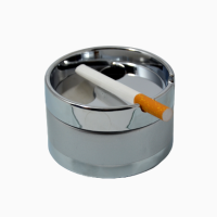 Пепельница малая металлическая серебристая 9 см диаметр купить опт