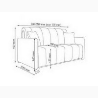 Диван Бриг система трансформации аккордеон