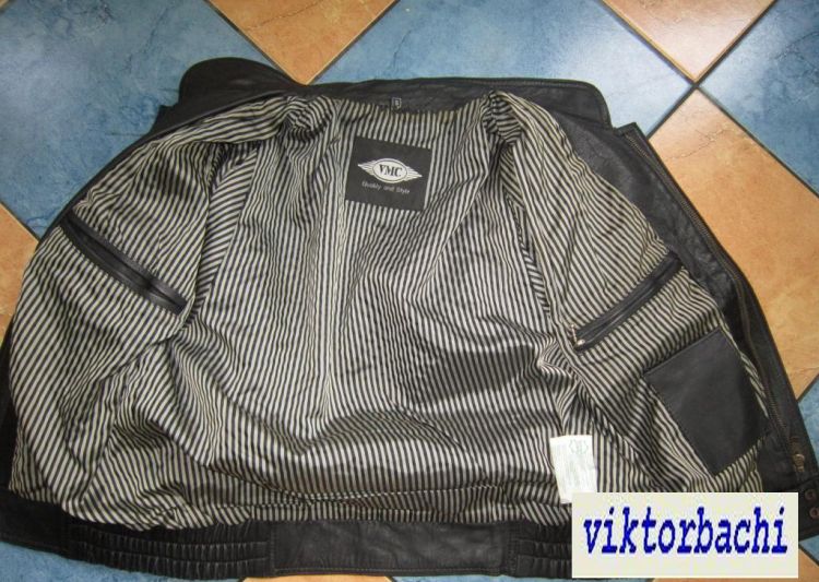 Фото 3. Маленька шкіряна чоловіча куртка - бомбер VMC (Echtes Leder). Німеччина. 48р. Лот 1100