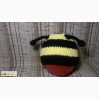 Вязаная шапка Пчела