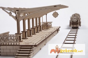 Механический-Деревянный 3D Конструктор – Перрон